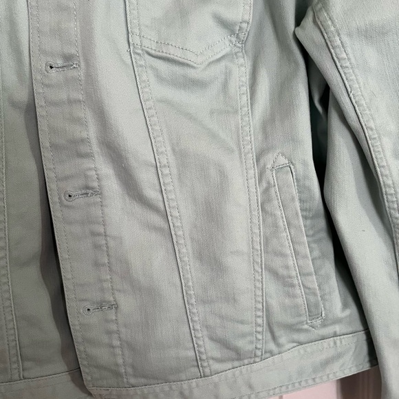 Talbots Women’s Mint or Seafoam Green Denim Jacket - Picture 2 of 6